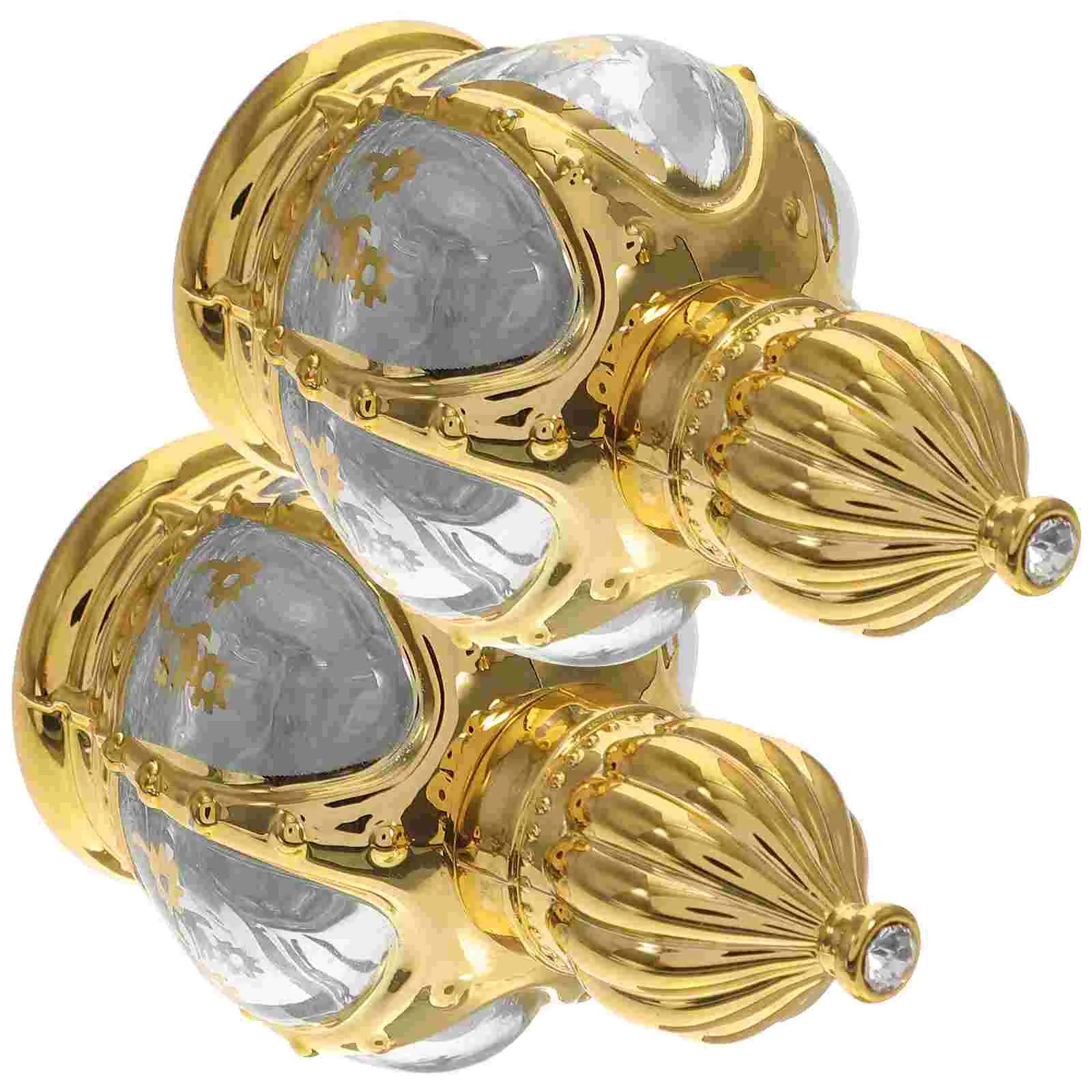 

2 Pcs Ball Perfume Bottle Rolling Sub Holders Empty Roller Reusable Glass Small