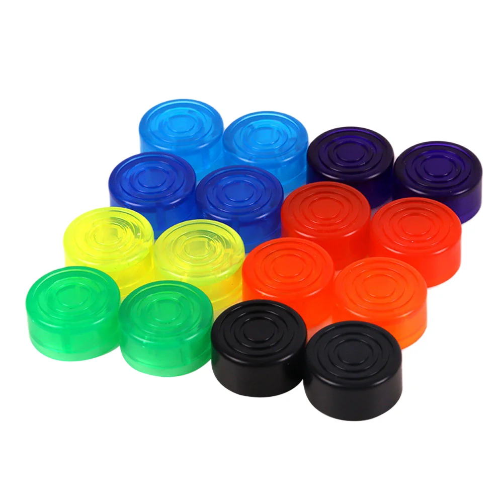 

HEALLILY 10PCS guitar footswitch topper effect pedal protection cap ( )