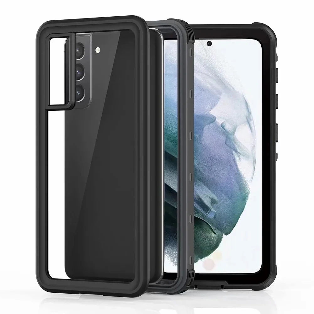 

Shockproof Phone Case Cover Transparent Waterproof Phone Protective Shell Full Body Cover Compatible For Samsung S21 5G