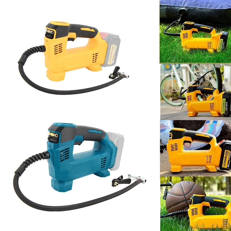 High Pressure Cordless Inflatable Pump With Digital Display Car Electric Air Pump For Makita/Dewalt 18V Battery Pneumatic Tool
