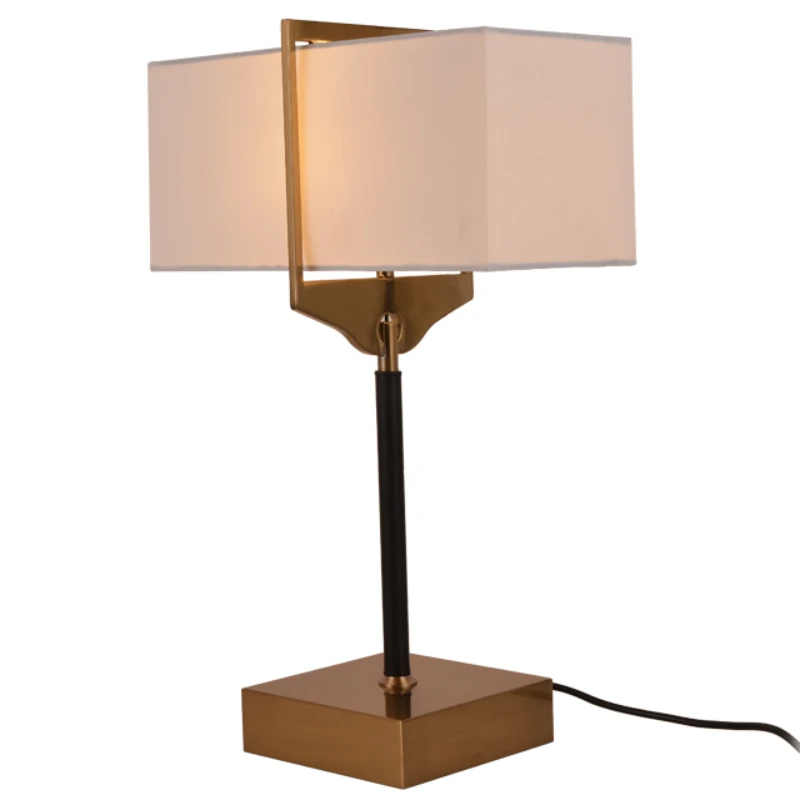 

2021 Restaurant Decorative Table Lights Fabric lampshade LED Reading Lamp