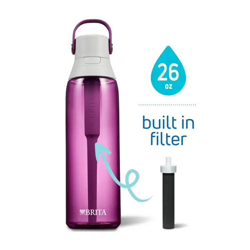 

Free shipping Premium Water Bottle with Filter, BPA Free, Orchid