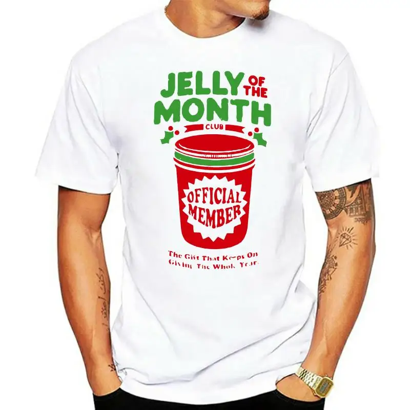 

Adult White Comedy Movie Christmas Vacation Jelly Of The Month T Shirt Tee 2022 New Tshirt