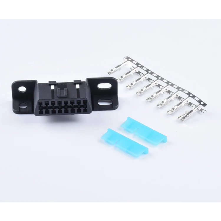 Автомобильный разъем OBD2 16-контактный гнездовой для OBDii диагностический J1962F VW GM |