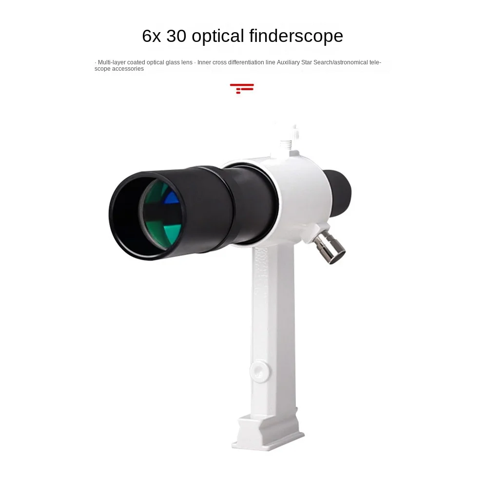 

6X30 Optics Finder Mirror Finderscope with Viewfinder for Astronomical Telescope Finder Scope