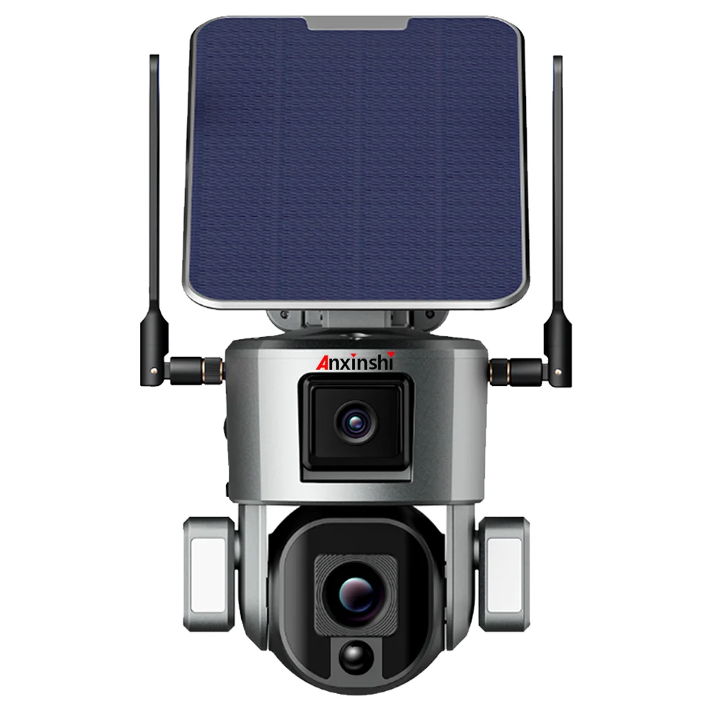 

Anxinshi Wifi солнечная панель цилиндрическая камера wifi ptz камера lightwifi ip камера 4k автоматическое отслеживание домашней безопасности