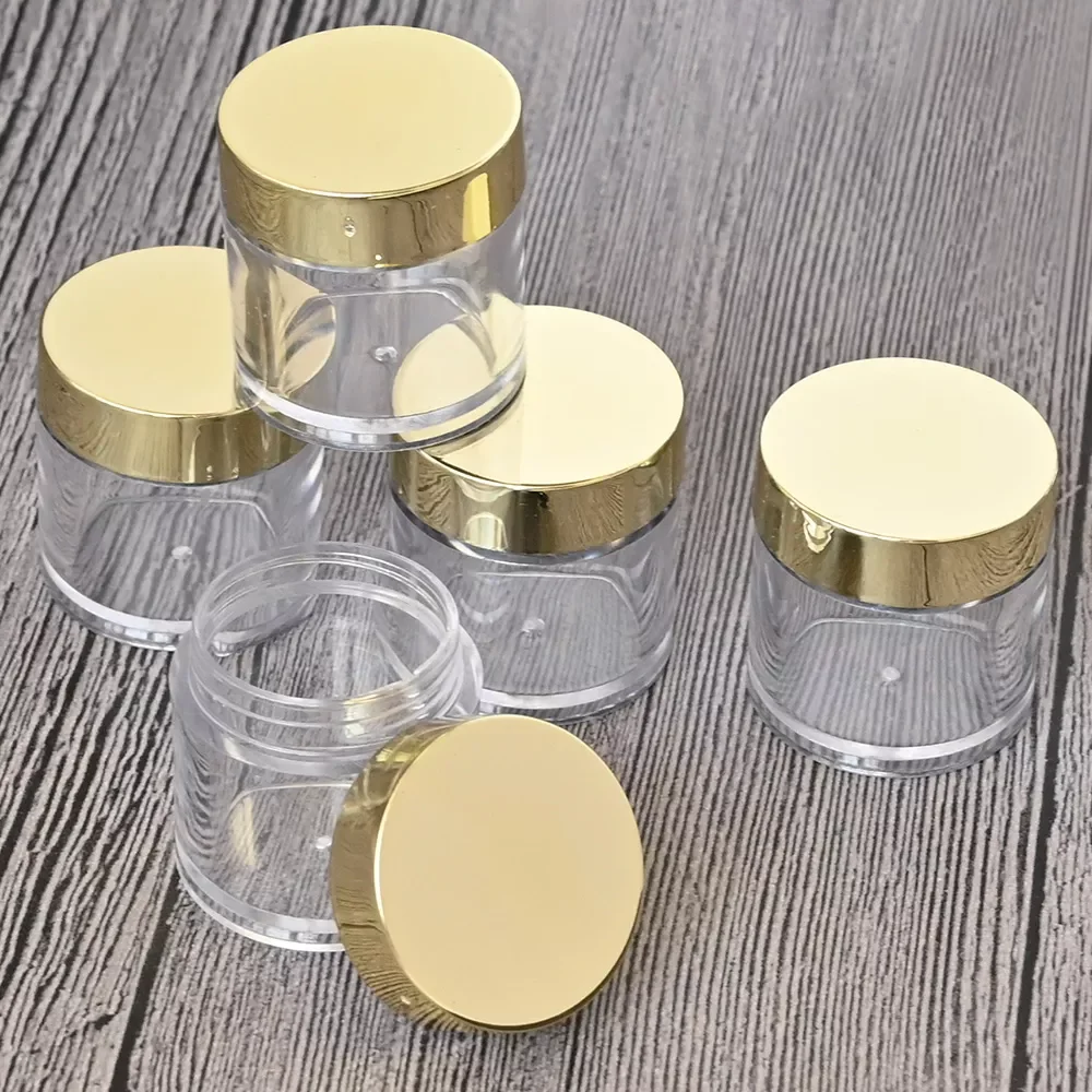 

NEW2023 Cosmetics Transparent Box Jars (10g/30g) Makeup Nail Art Refillable Cosmetic Bottles Travel Portable Glitter Jars