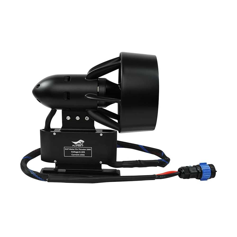 Фото Подводный электромотор Flipsky SUP Motor Fin Thruster 2800 4200W, водонепроницаемый подводный привод для ROV, радиоуправляемых лодок и джетбордов. №1