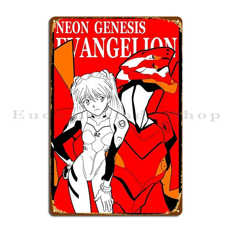 Металлическая табличка Asuka Eva Unit 02