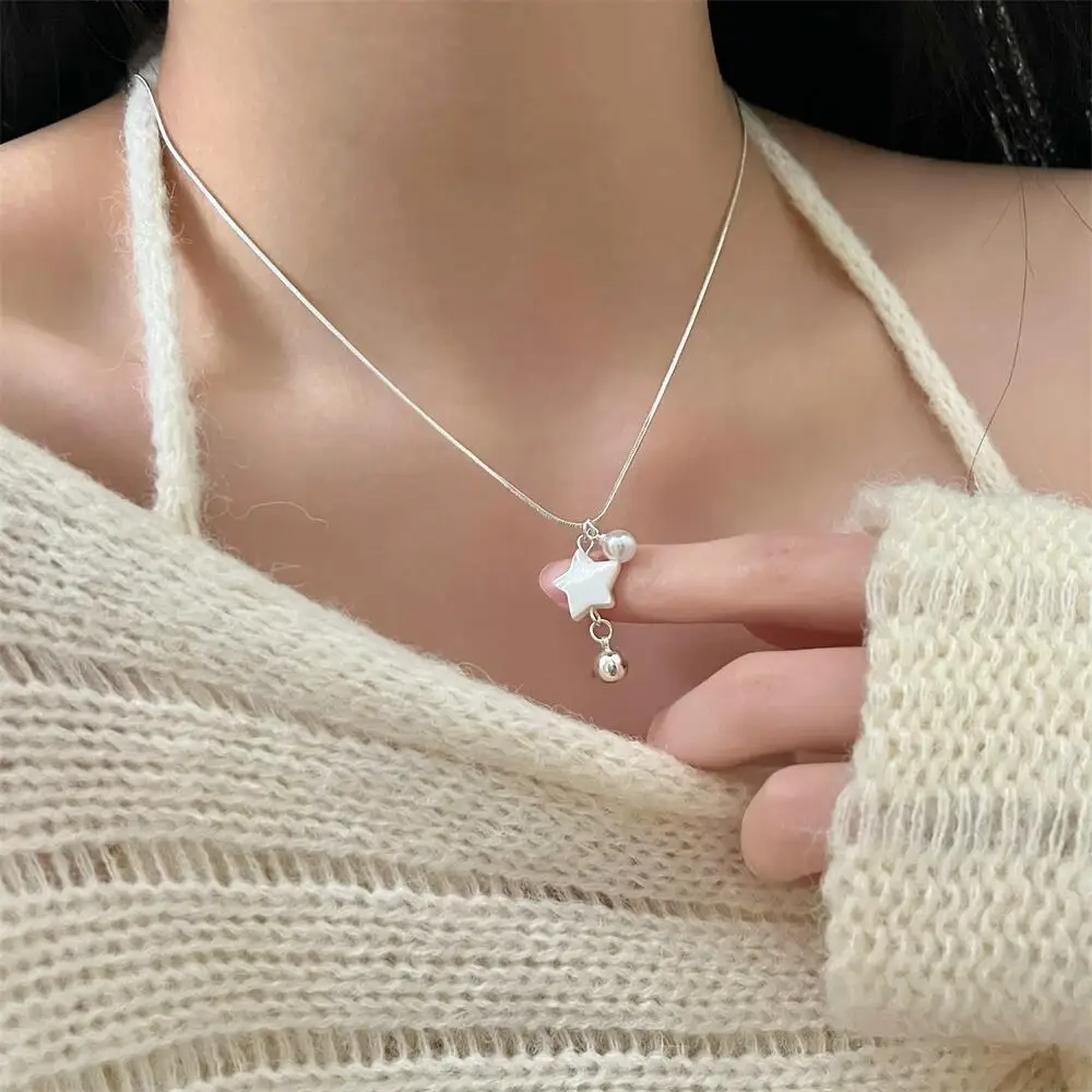 Ожерелье с подвеской из искусственного жемчуга и искусственным жемчугом