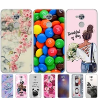 phone back case for huawei honor 6a soft tpu silicon back cover 360 full protective printing clear coque honor 6a covers