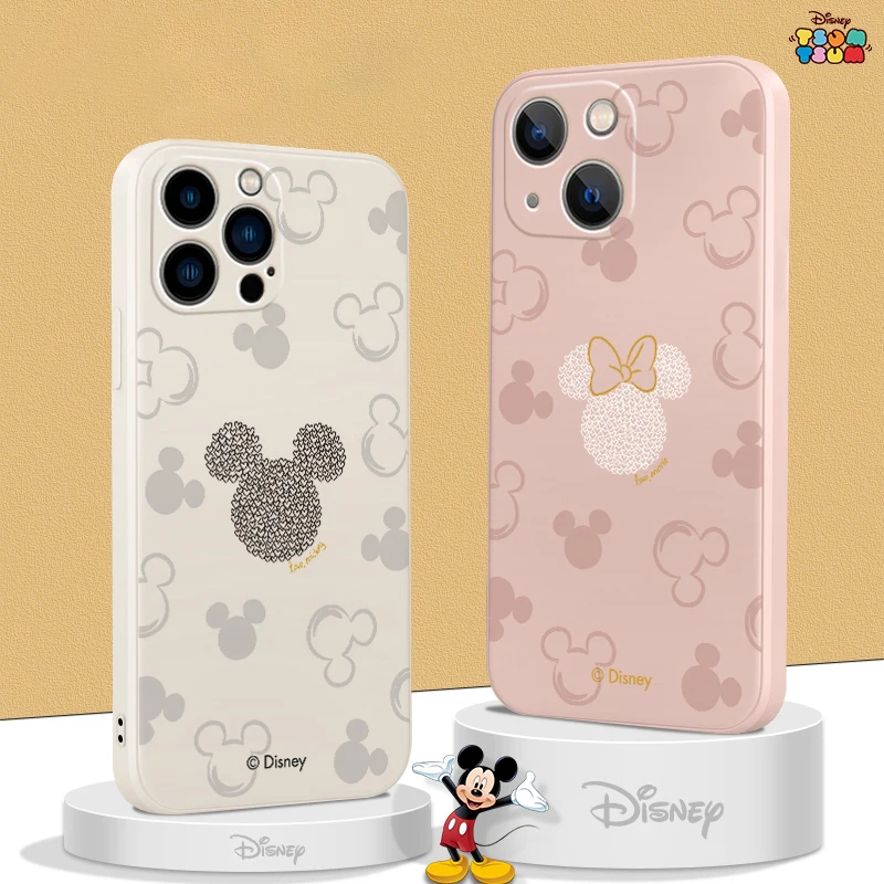 

Phone Case For iPhone 11 12 13 Pro MAX Mini 6 6S 7 8 Plus X XR XS MAX SE 2020 5 Soft Silicone TPU Mickey Anime Funda Back Cover