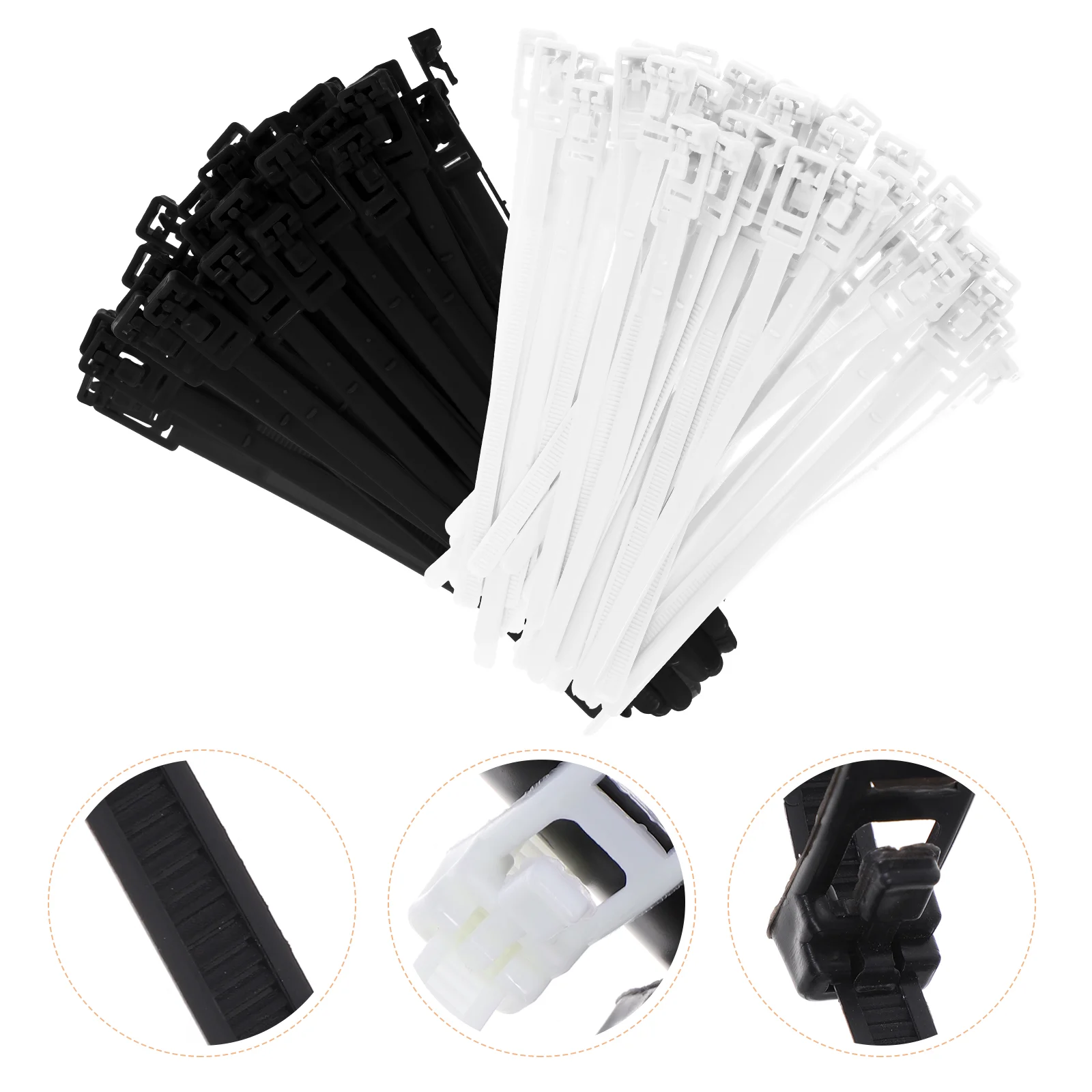 

Ties Cable Zip Tie Wire Cordorganizer Management Wraps Color Locking Self Strap Fastener Heavy Reusable Warp Releasable Wrap