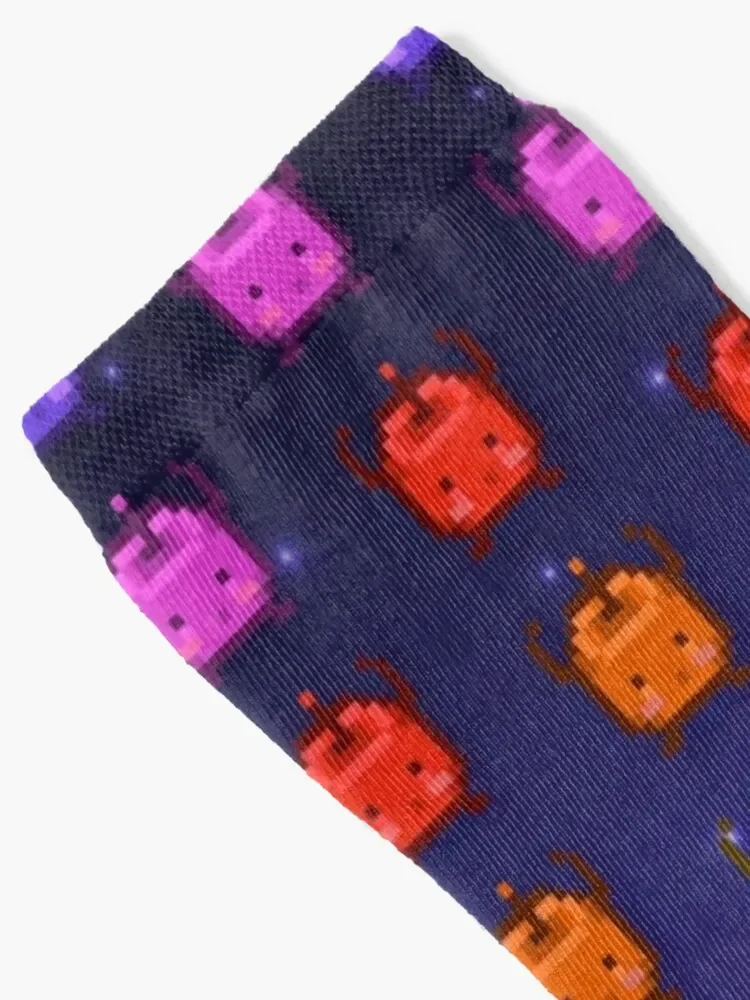 Stardew Valley радужные носки Junimos дизайнерские прозрачные с цветочным рисунком для