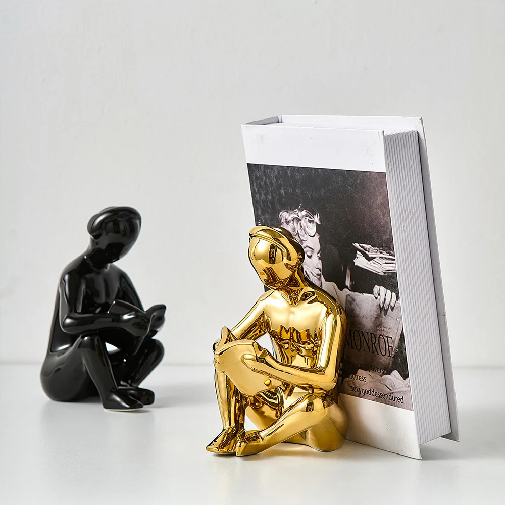 

Статуэтка из смолы для чтения девушек, художественная книжная полка, домашний декор, статуэтка для офиса, гостиной, декоративные аксессуары...