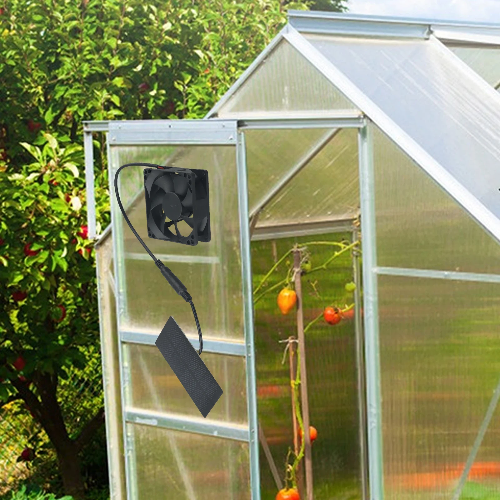 Маленький вентилятор на солнечной батарее для кемпинга 3000 об./мин. IP65