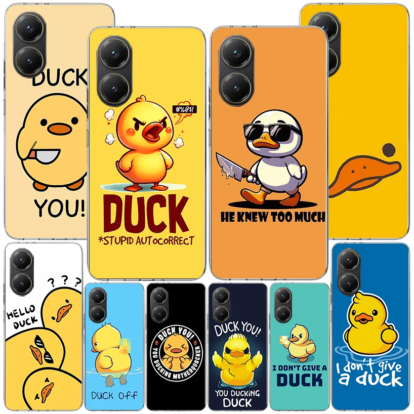 Фото Чехол для телефона Funny Cute Yellow Duck You для Xiaomi Poco X7 X6 X5 X4 X3 Nfc F7 Ultra F6 F5 Pro F4 Gt F3 M6 M5 M4 M3 Personalized Co №1