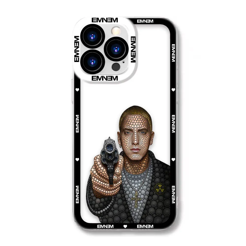 Фото Прозрачный чехол для телефона с изображением рэпера и певца E-Eminem для OPPO A6X A98 A94 A79 A78 A74 A60 A58 A57 A55 A54 A53 A31 A15 A9 A5 A3 A3X A5X №4