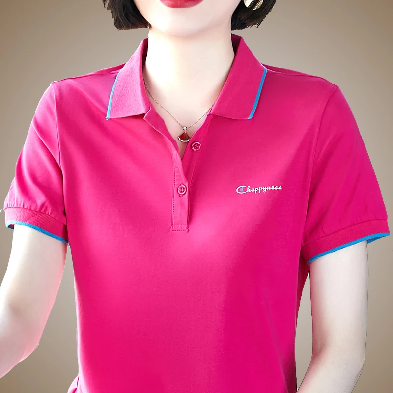 Базовые Футболки Женская Осенняя футболка с круглым вырезом и принтом в клетку