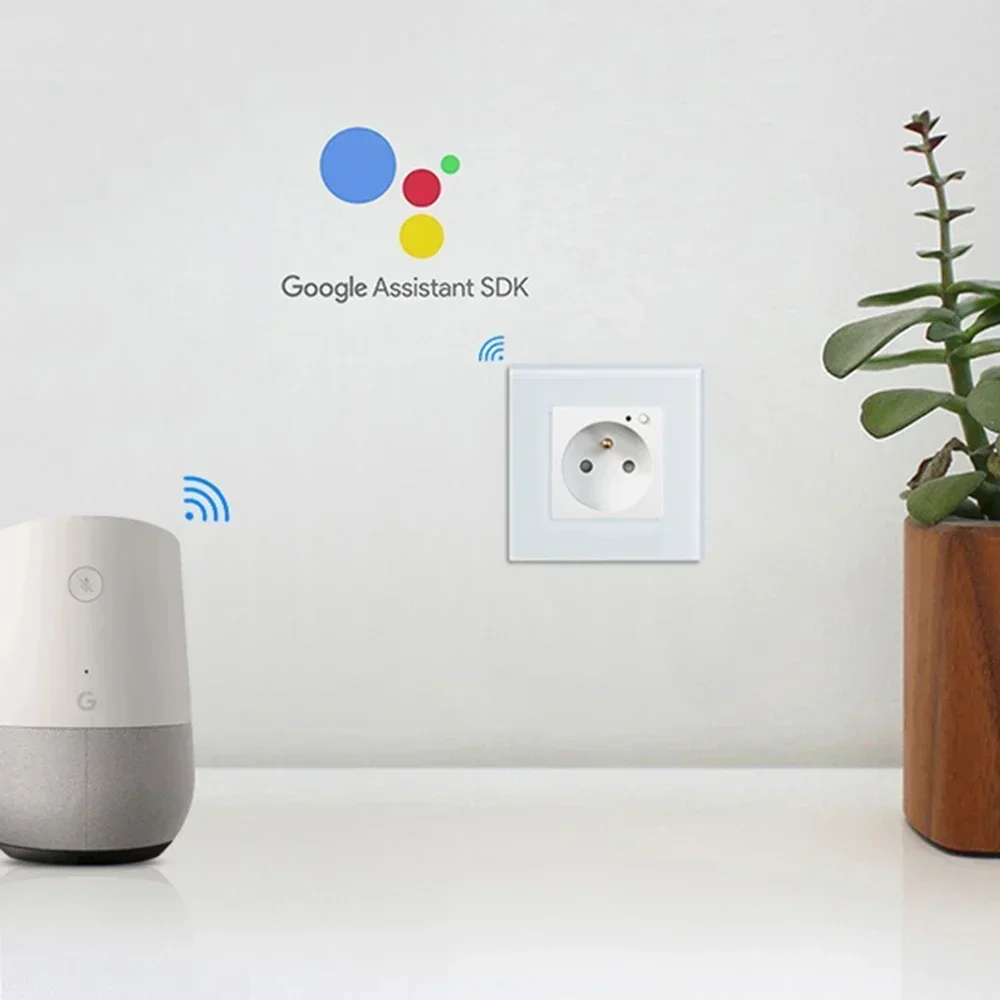 Настенные розетки Shawader Wi-Fi Франция умная панель из хрустального стекла