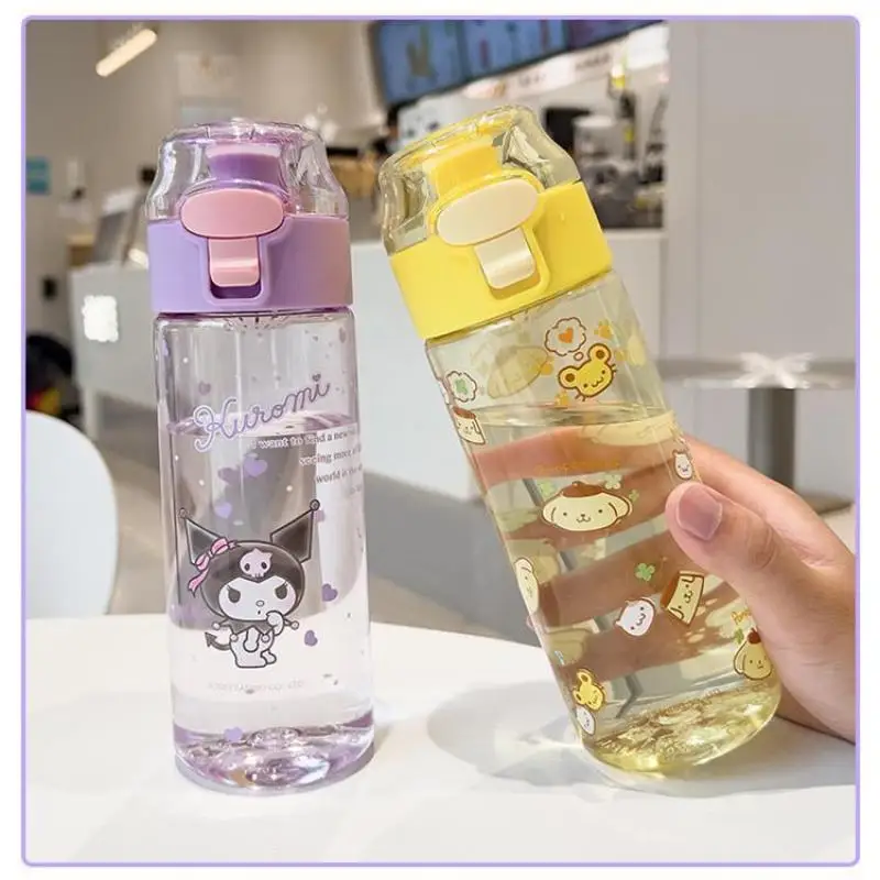 

Cartoon Sanrio Mugs Hello Kittys Accessories Cute Beauty Kawaii Anime Plastic Cups Portable Water Bottle Toys for Girls Gift