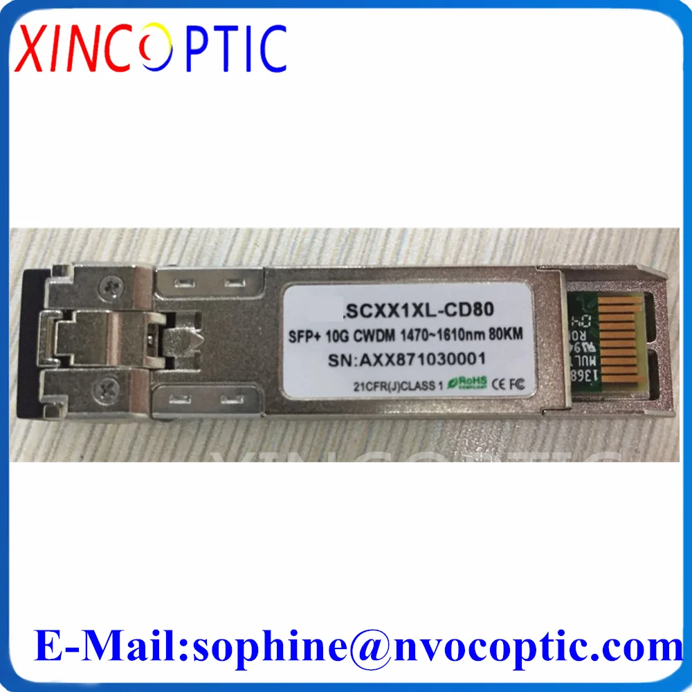 

10Gb/s DWDM 80KM SFP+ Optic Transceiver,SFP+ 10G 100GHz ITU DWDM CH21-59 80KM Duplex LC DDM SMF Dual Fiber Optical Module