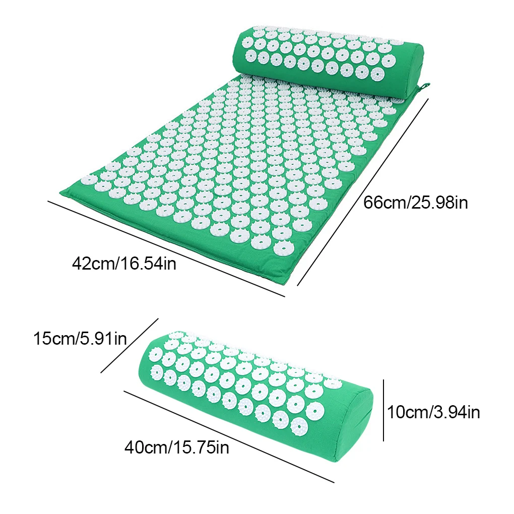 

Massager Cushion Massage Yoga Mat Acupressure Relieve Stress Back Body Pain Spike Mat Acupuncture Mat