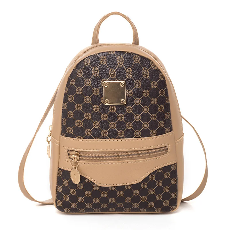 

2023 lady mini backpack high quality PU leather multifunctional storage bag girls daily use small back pack