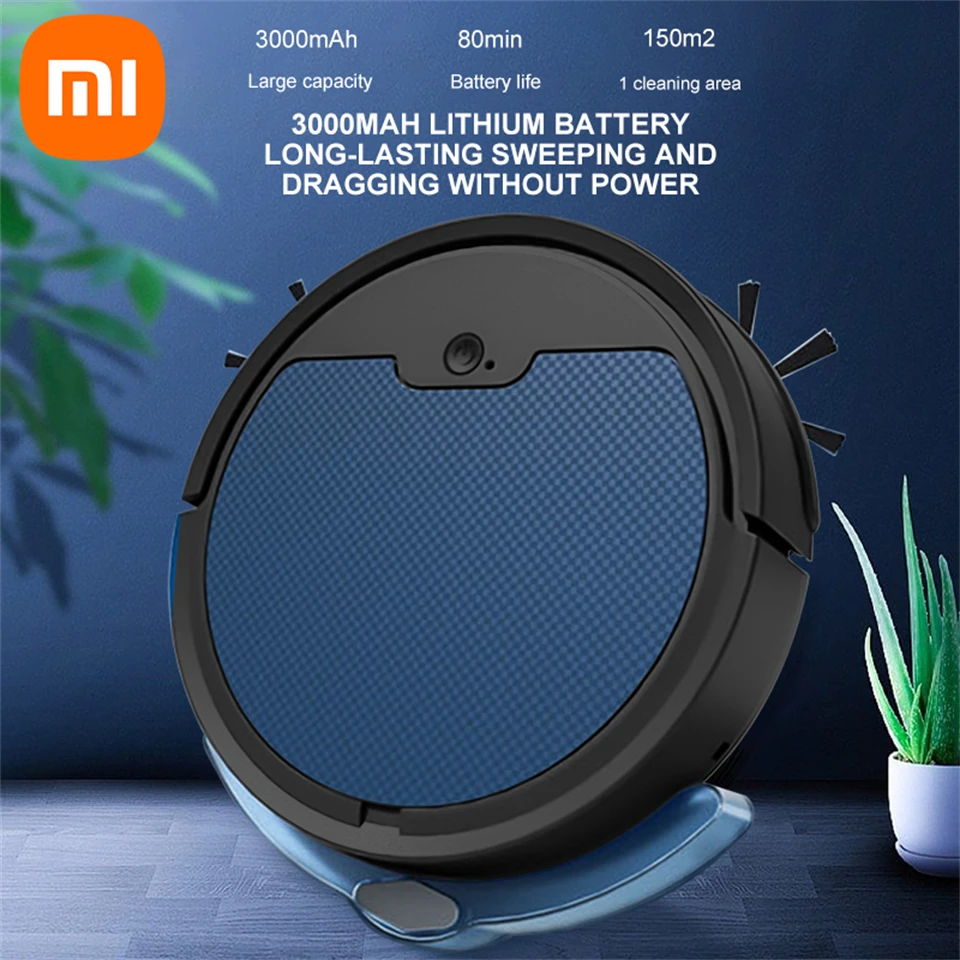 

NEW Xiaomi Mute Vacuum Cleaner APP Remote Automatic Control Sweeping Robot With Water Tank Sweep and Wet Mopping Vacuum Cleaning