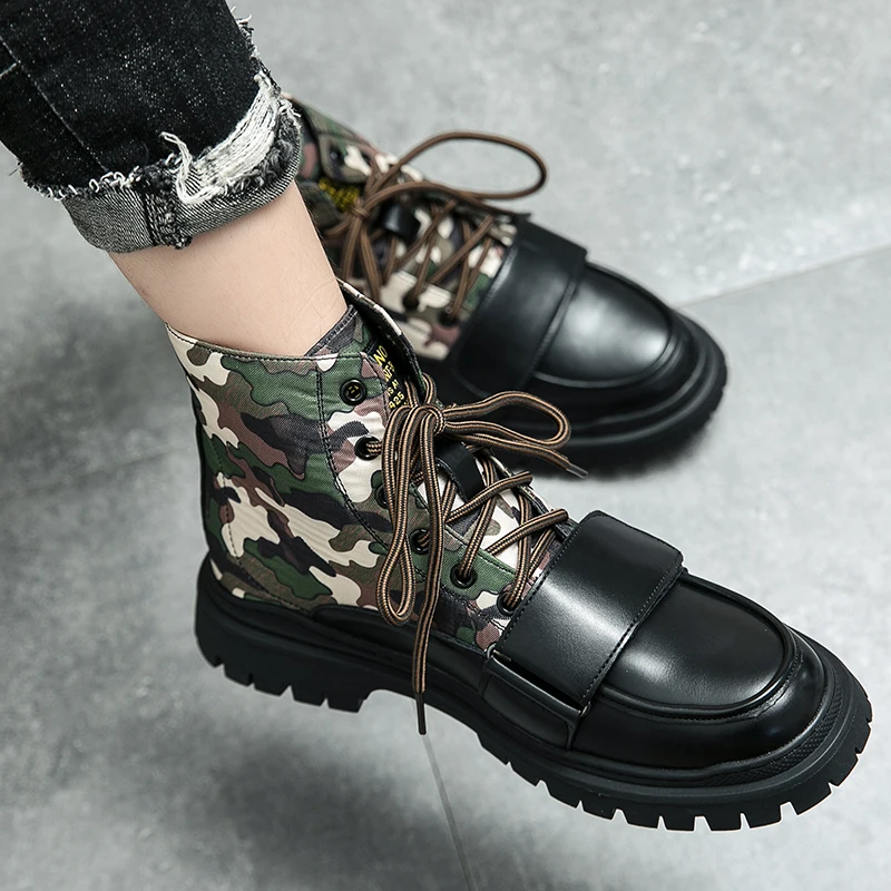 

Мужские походные ботинки камуфляжные зимние противоскользящие военные ботинки Уличная обувь для треккинга тактические ботинки Рабочая защитная обувь на толстой подошве
