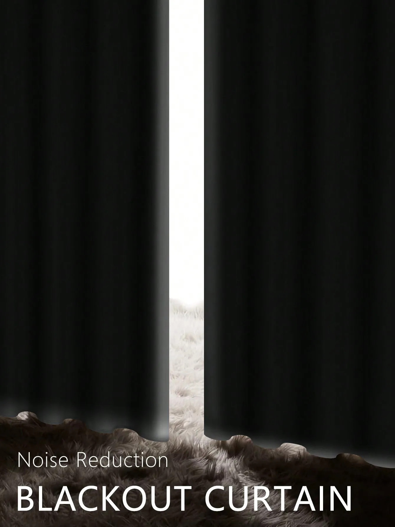 Однопанельная занавеска в современном стиле с изолированной подкладкой для