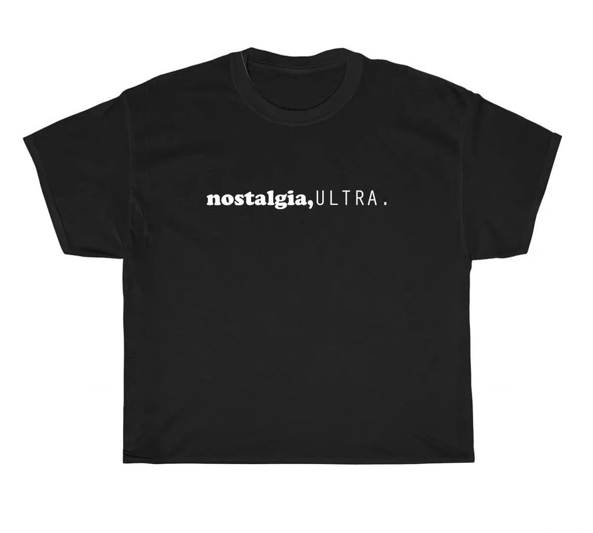 

European American Print Advanced Casual Minimalist T-shirt Punk Goth Street Crop Tops Belly shirts 90s Retro Hot O-neck Cool Tee