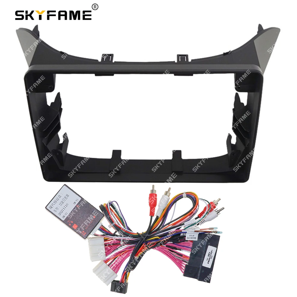 

SKYFAME Car Frame Fascia Adapter Canbus Box Decoder For Hyundai Genesis Rohens Coupe 2012 Android Radio Dash Fitting Panel Kit