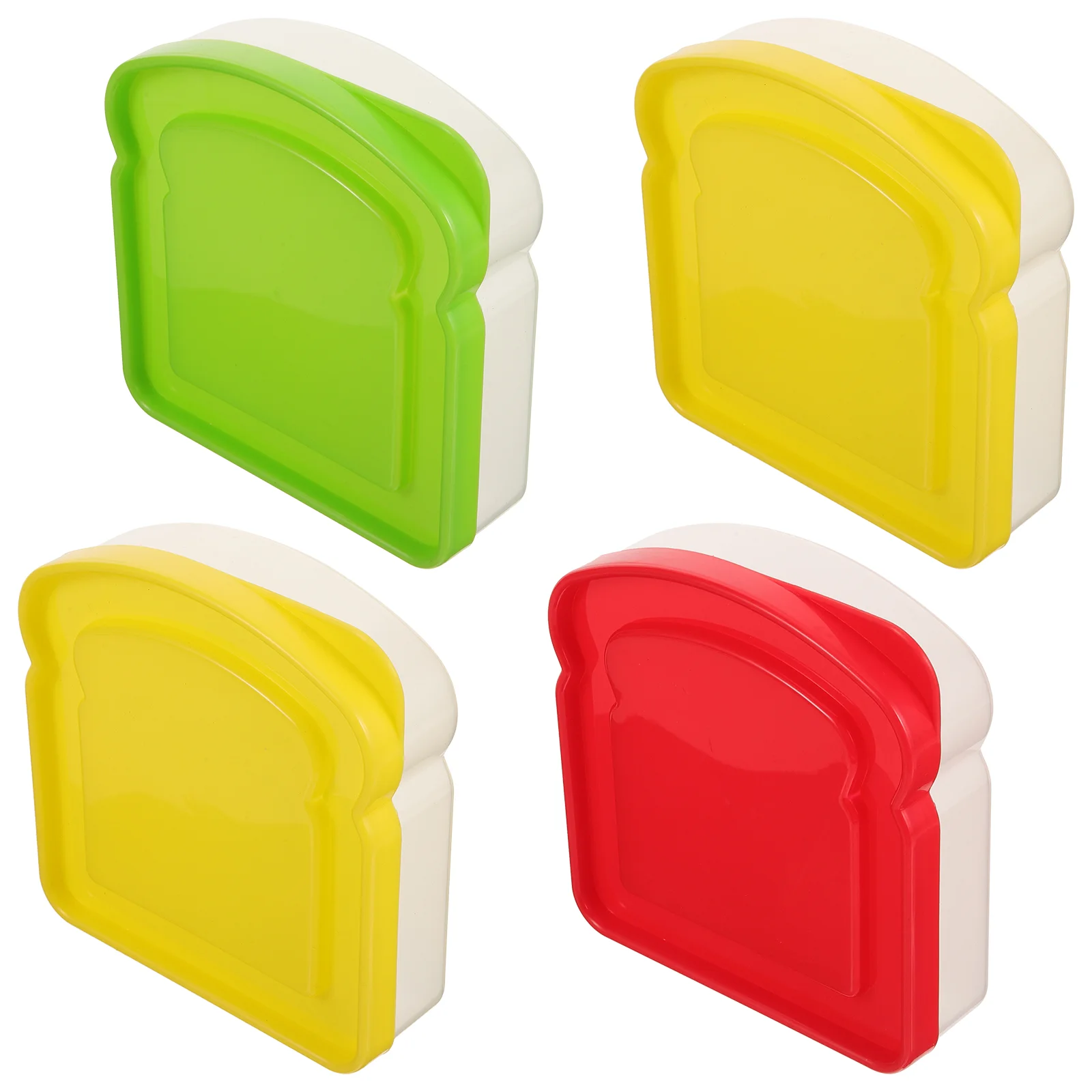 

Small Snack Containers Kids Food Storage Microwave Safe Lids Plastic Sandwich Outdoor Bread Holder Little