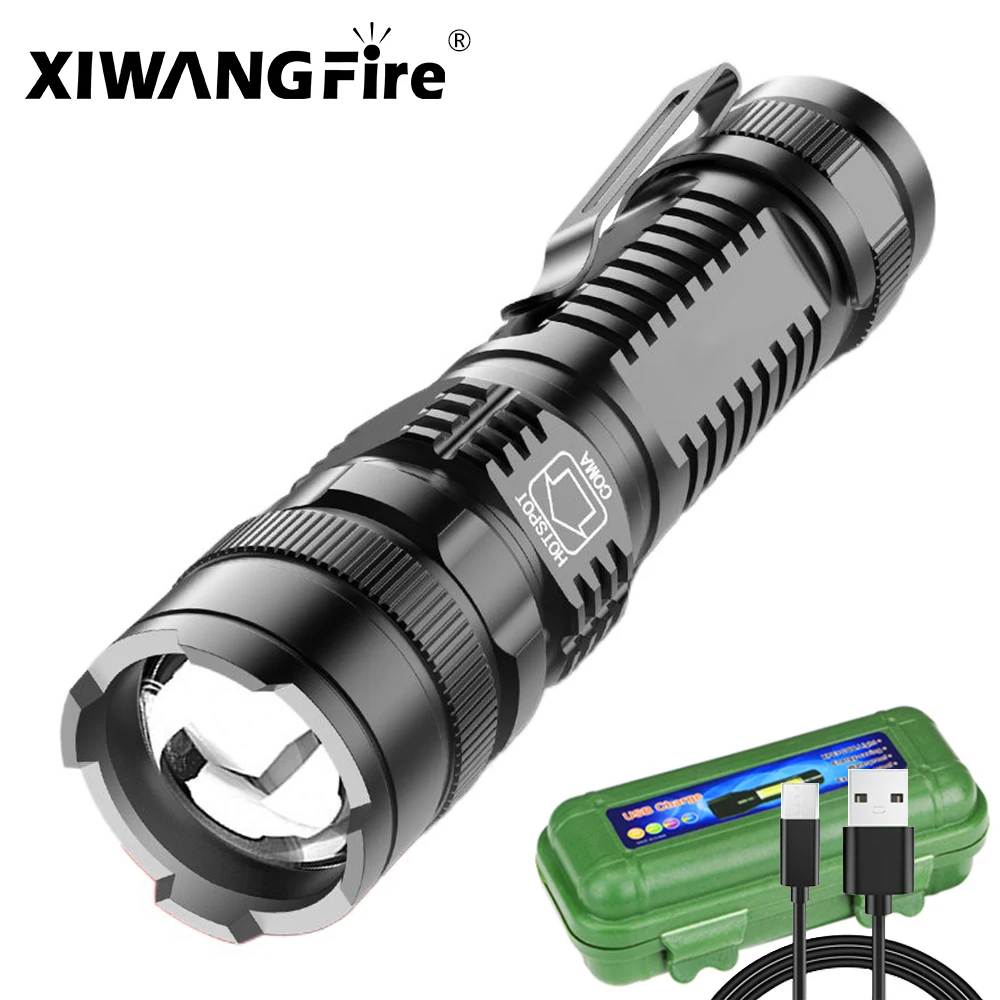 

Xiwangfire вспышка светильник сильный светильник Перезаряжаемые супер яркий большой дальности мини Портативный многофункциональная Бытовая п...