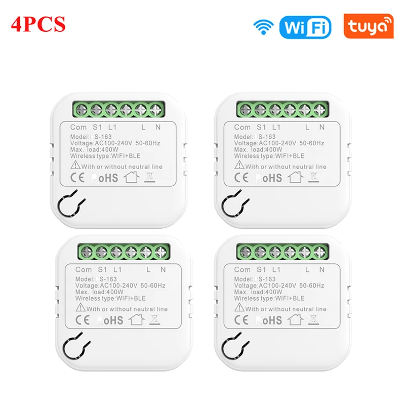 

Tuya Smart Light Switch Bluetooth-compatibe Module Smart Home Automation Breaker Supports Control Work With Alexa Google Home