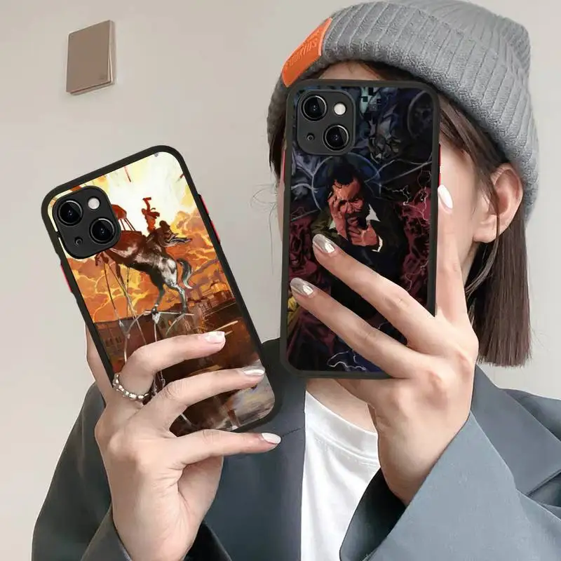 

Disco Elysium Phone Case for iPhone X XR XS 7 8 Plus 11 12 13 pro MAX 13mini Translucent Matte Case