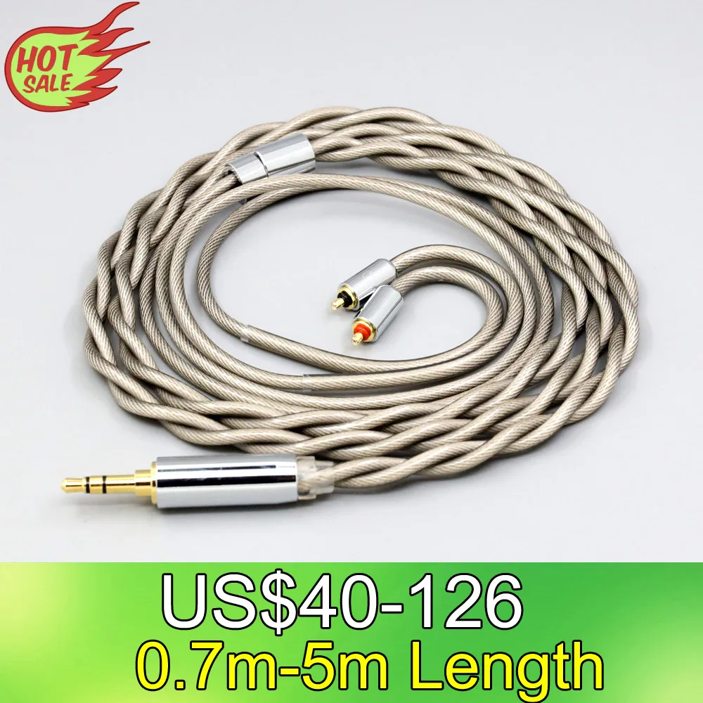 ЛН 007833 Type6 756 core 7n Litz OCC посеребренный кабель для наушников UE Live UE6 Pro Lighting SUPERBAX IPX 2 8