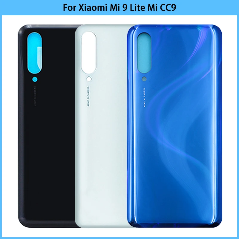 

10PCS For Xiaomi Mi 9 Lite CC9 Battery Back Cover Rear Door For Xiaomi Mi A3 CC9E 3D Glass Panel Housing Case Adhesive Replace