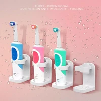 2022creative traceless stand rack organizer electric wall mounted holder space saving toothbrush holder bathroom accessories