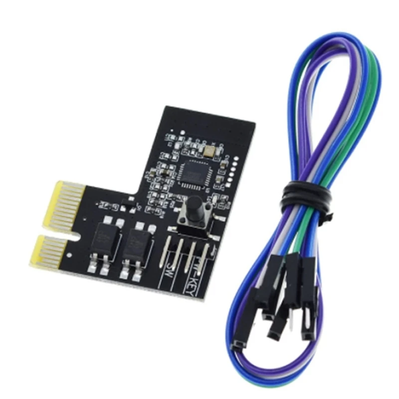 

Компьютерный беспроводной модуль переключения Wi-Fi PCI-E карта переключения для настольного ПК переключатель перезапуска включение/выключен...