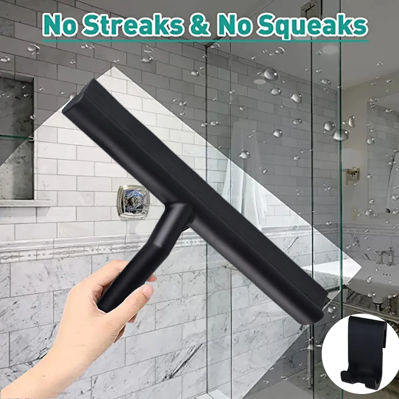 

Window Cleaner Glass Door Shower Scraper Rubber Window Household Water Wall Hanging Mirror With Handle Cleaning Hanging