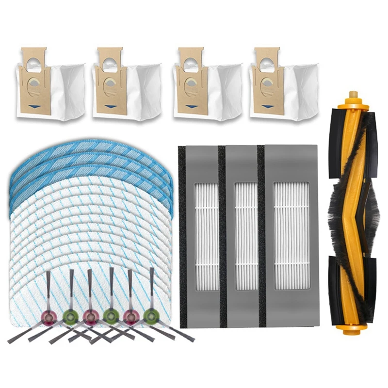 

For ECOVACS DEEBOT OZMO 920 950 T8 T9 AIVI MAX N8 PRO Robot Vacuum Cleaner Main Side Brush Dust Bag HEPA Filter Mop Pads