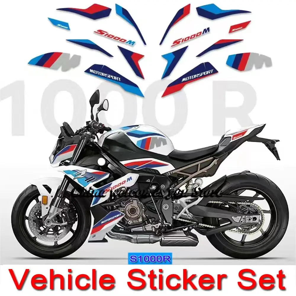 NEW 2021-2022 For BMW S1000R Modified M Plate S 1000R Sticker Decals Print Version Flower Pull Flower Accessories