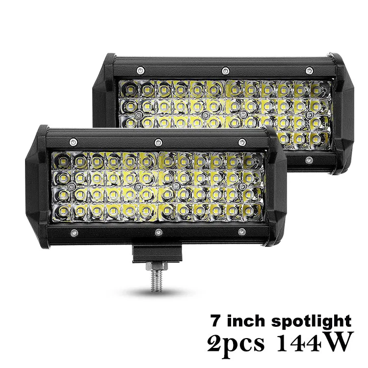 

Nlpearl 4 "7" 72 Вт 144 Вт светодиодный противотуманный светильник для автомобиля, внедорожника, грузовика 4x4, ATV Точечный светильник, светодиодный прожектор, рабочий светильник, бар, внедорожный, для вождения, противотуманная фара