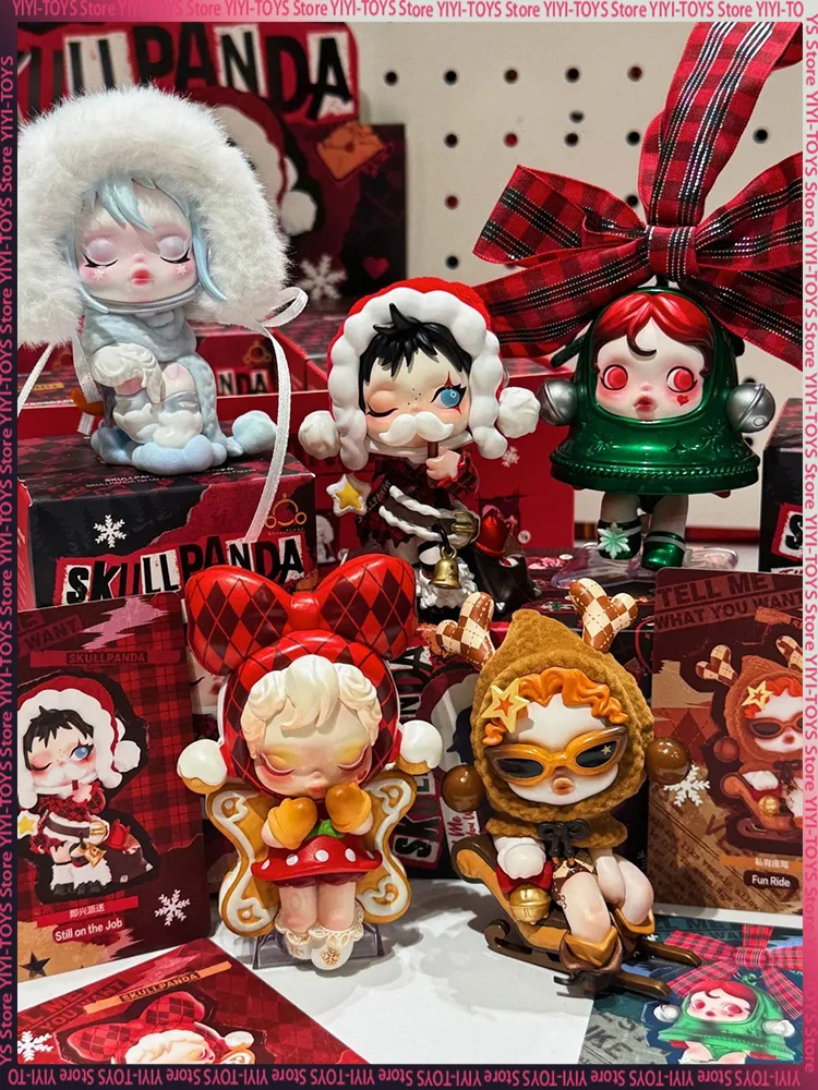 Подлинная фигурка Skullpanda Tell Me What You Want Series слепая коробка Let It Snow Action Figurine As I Wish Mystery