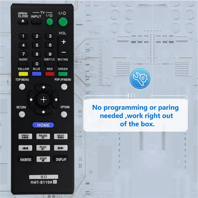 Пульт дистанционного управления для Sony Blu-Ray Disc DVD-плеера BDP-S580 BDP-S480 BDP-S280 BDP-S380 BDP-BX58