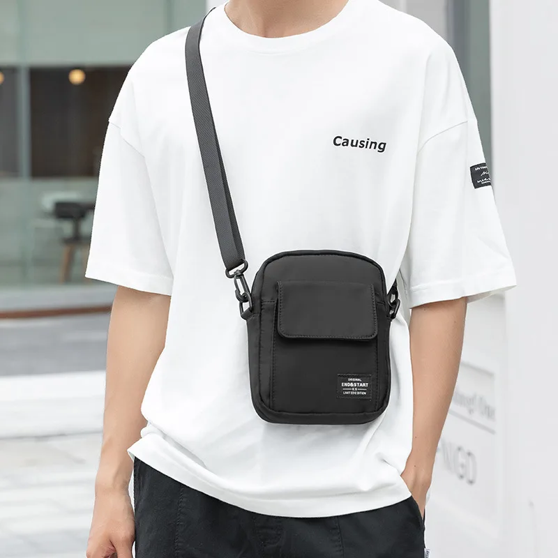 

Сумка кросс-боди Мужская нейлоновая, брендовая Сумочка на плечо в японском стиле, маленькая дорожная сумка для сотового телефона, 2023