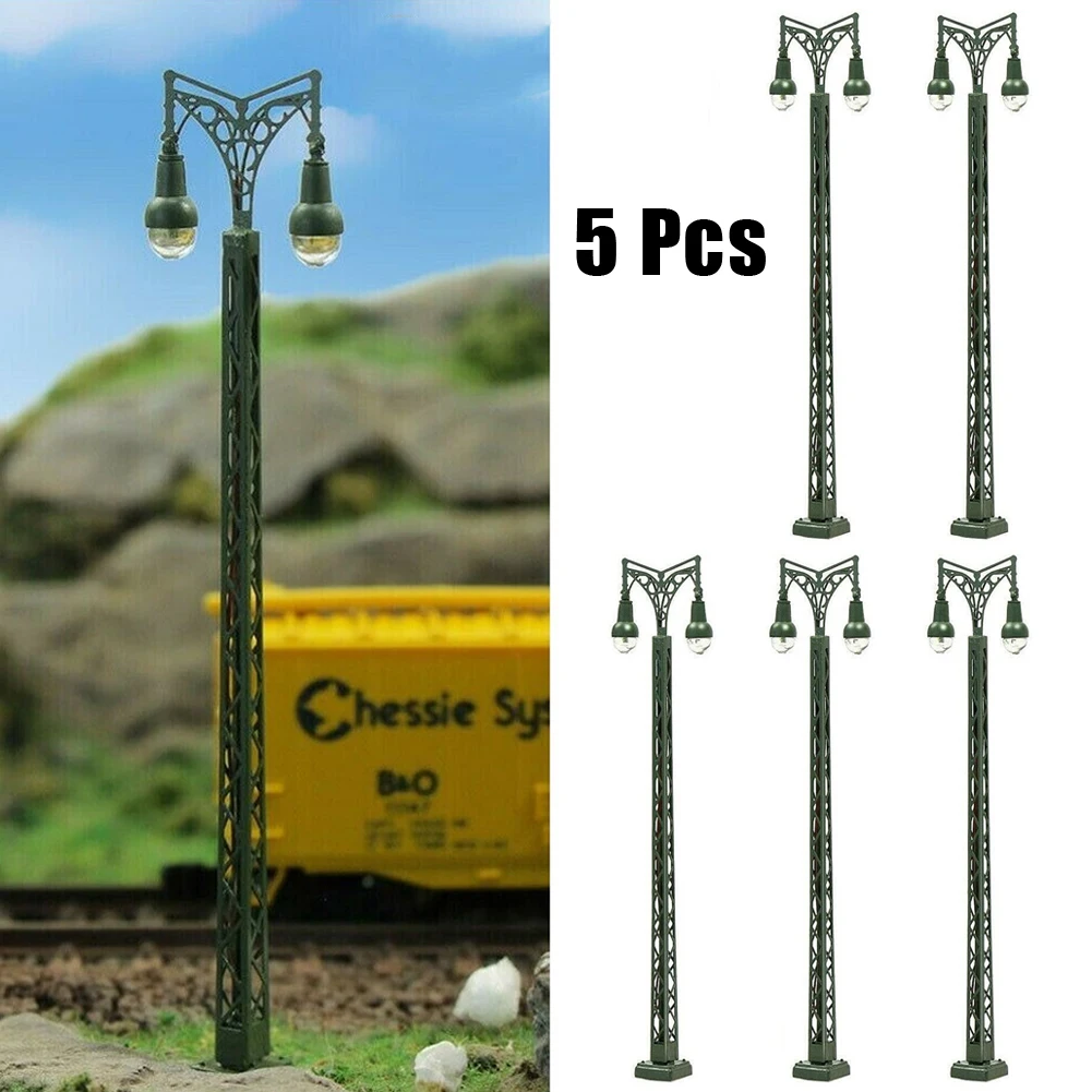 

5pc Sand Table Model Lattice Lights Scale 1:87 Model Railway LED Street Light Lattice Mast Light For Supply Voltages Of 3V