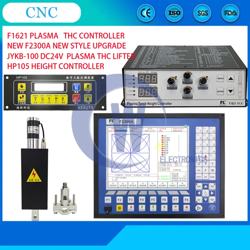 Новый комплект плазменного контроллера F2300a THC обновленный 2-осевой системы ЧПУ